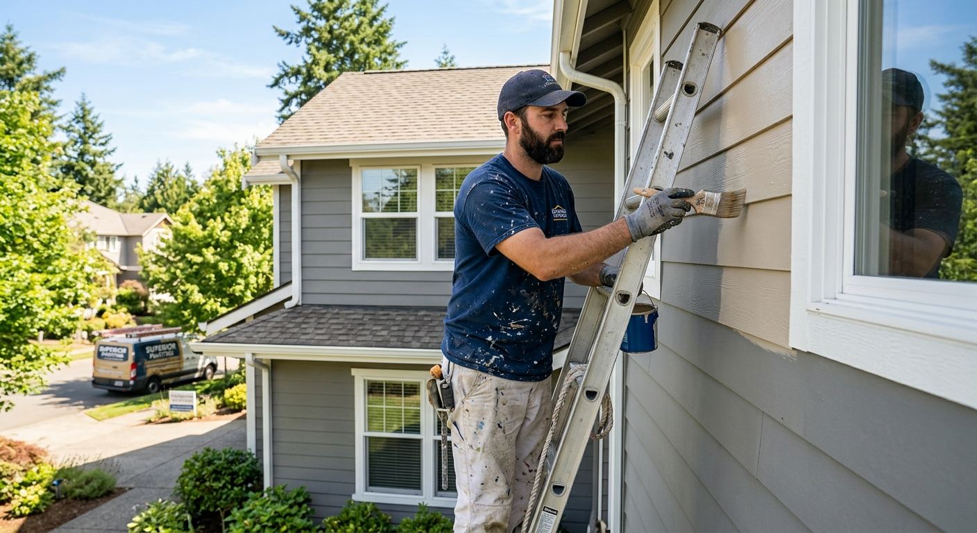 Travaux de peinture interieure a Sainte-Christine