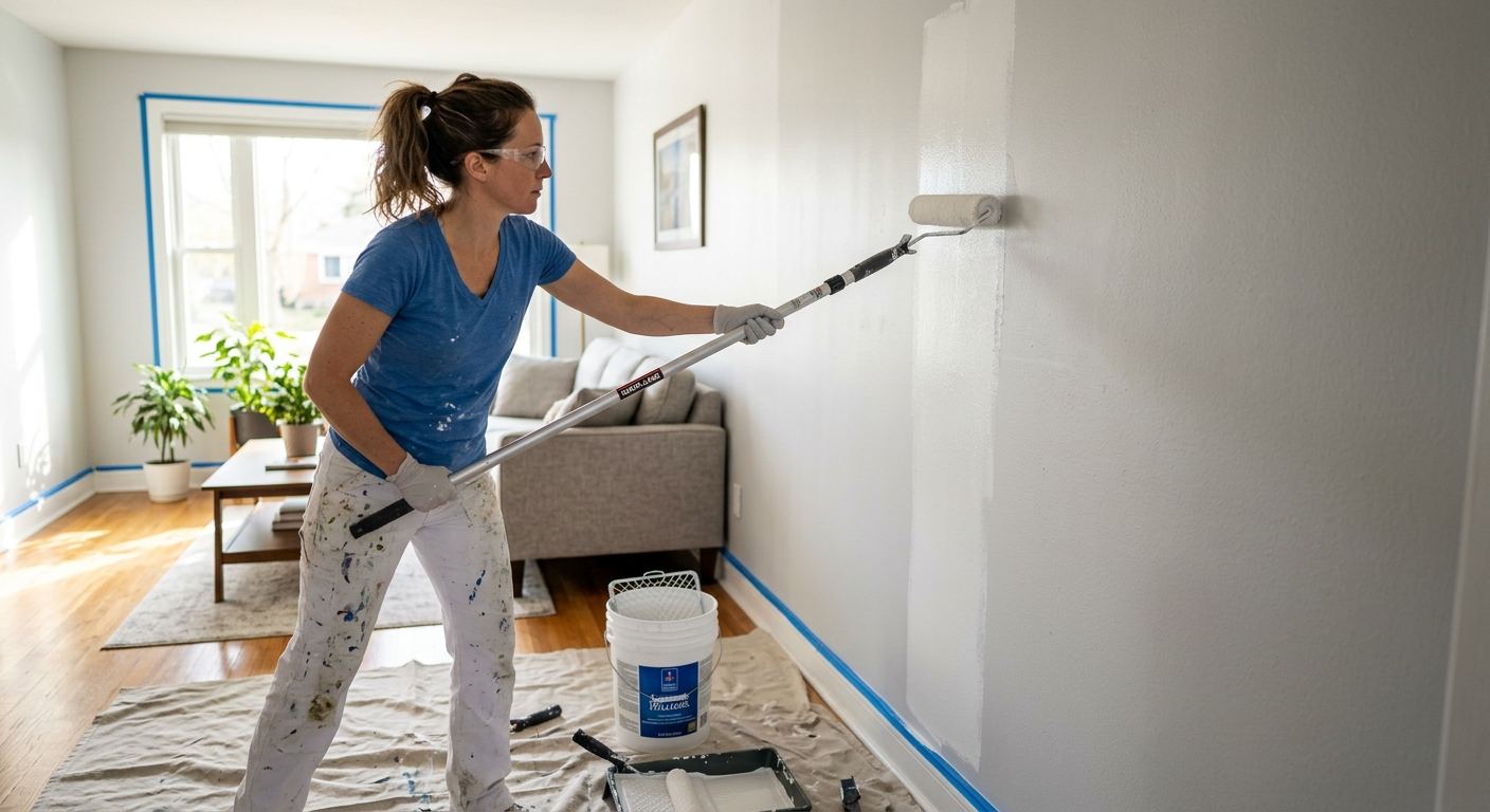 Peinture exterieure de maison a Huntingdon