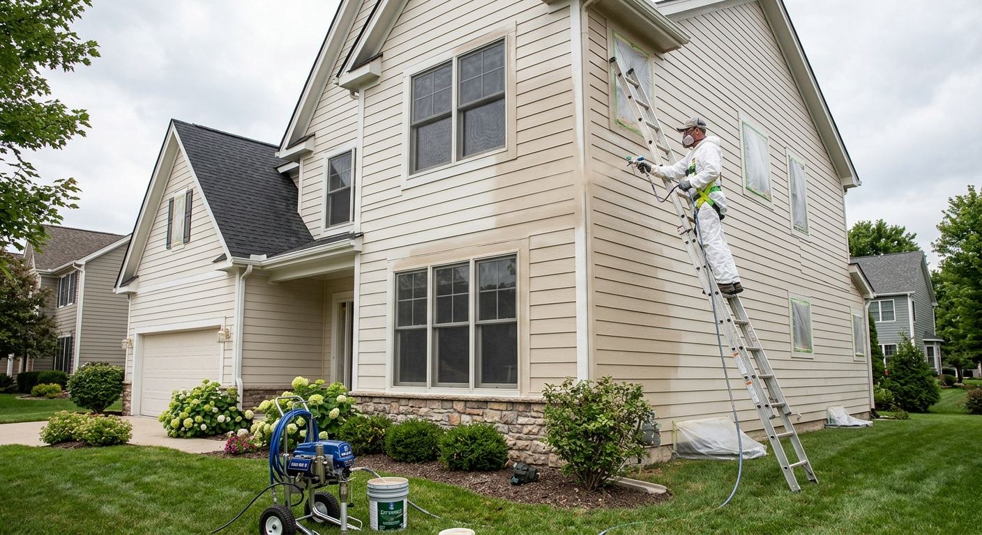 Travaux de peinture interieure a Sainte-Justine-de-Newton