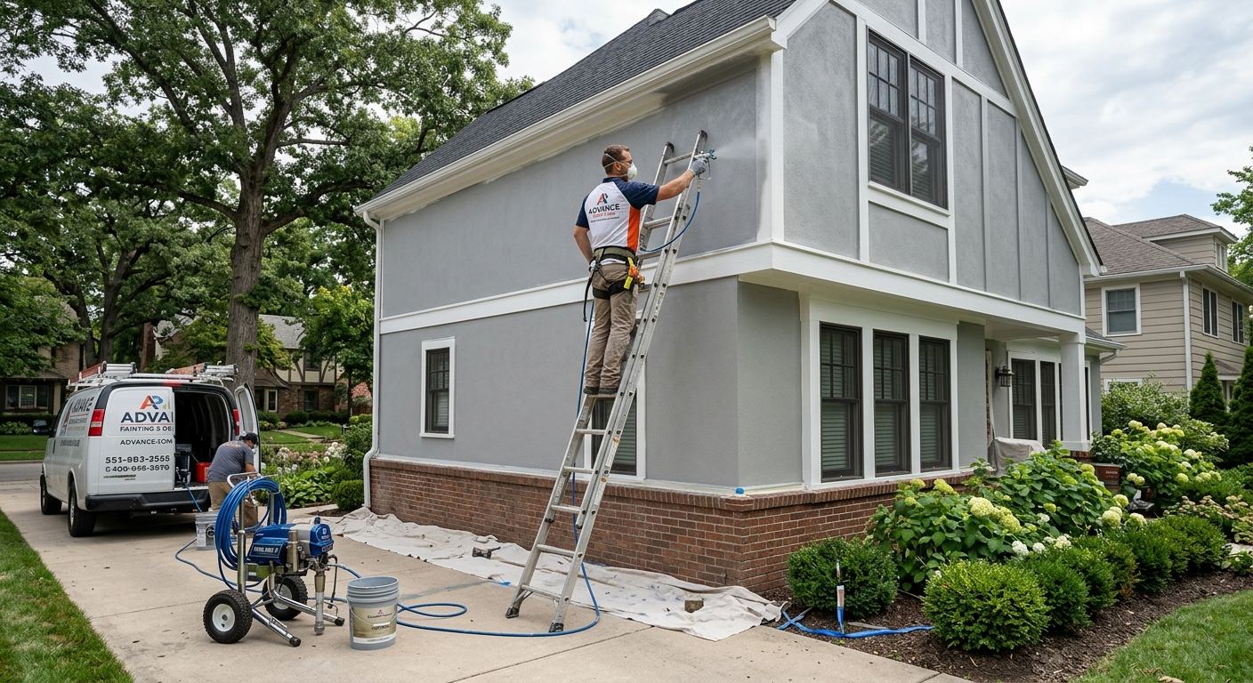 Peinture exterieure de maison a Napierville