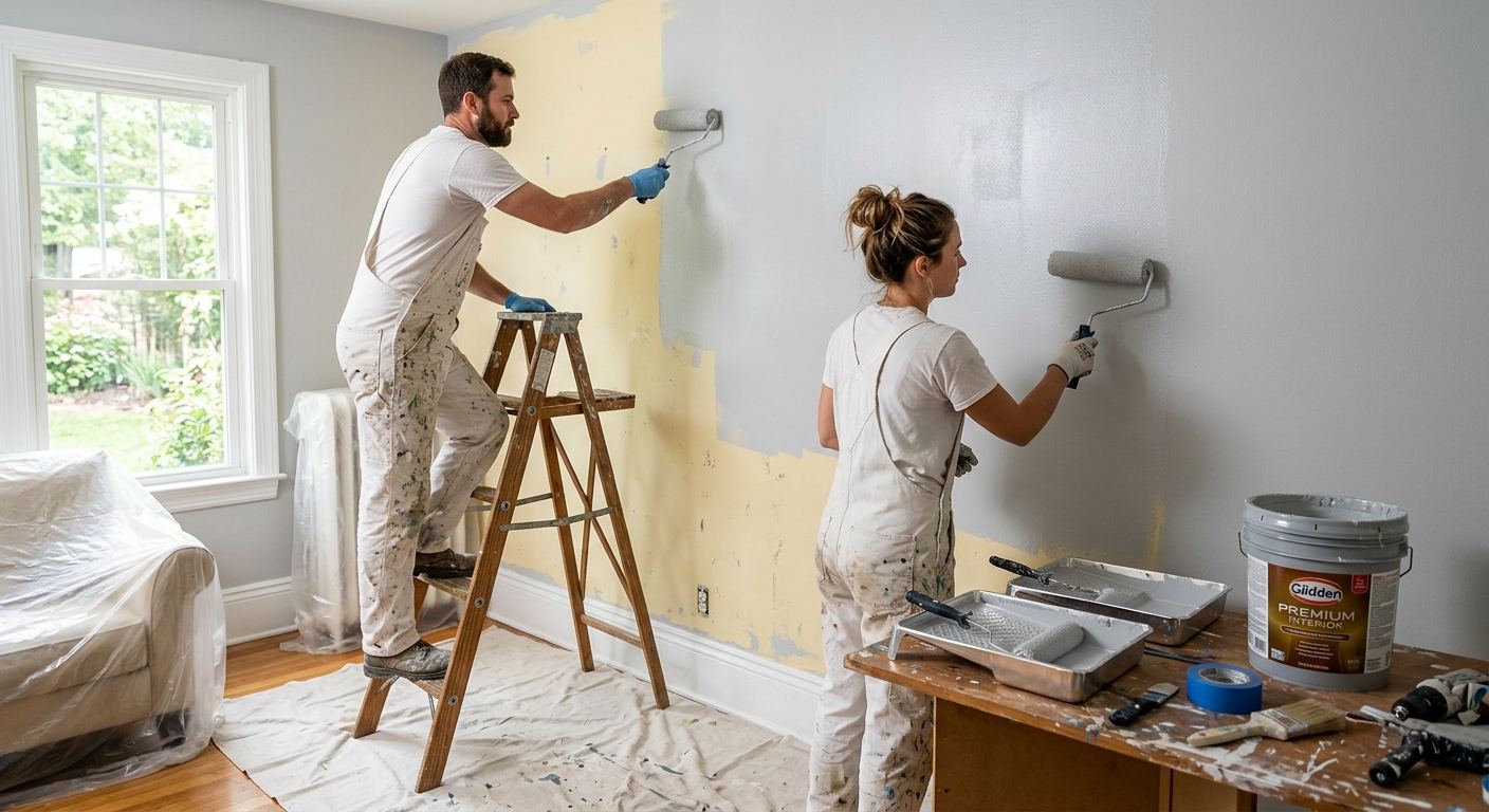 Transformation par la peinture a Saint-Dominique